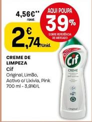 Oferta de Cif - Creme De Limpeza por 2,74€ em Intermarché