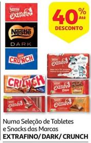 Oferta de Extrafino / Dark / Crunch - Numa Seleção De Tabletes E Snacks Das Marcas em Auchan