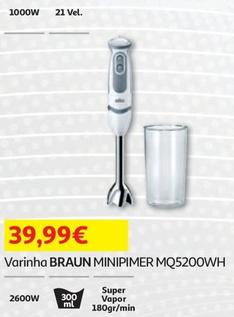 Oferta de Braun - Varinha Minipimer MQ5200WH por 39,99€ em Auchan