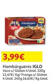 Oferta de Iglo - Hamburgueres  por 3,99€ em Auchan