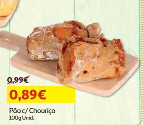 Oferta de Pão C/Chouriço  por 0,89€ em Auchan