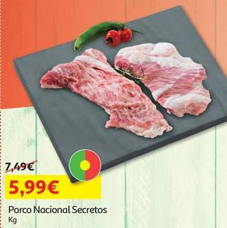 Oferta de Porco Nacional Secretos por 5,99€ em Auchan