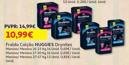 Oferta de Huggies - Fralda Calção Drynites por 10,99€ em Auchan