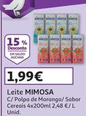 Oferta de Mimosa - Leite  por 1,99€ em Auchan
