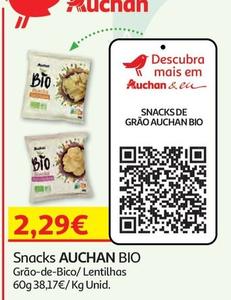 Oferta de Auchan - Snacks Bio por 2,29€ em Auchan