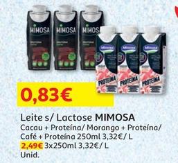 Oferta de Mimosa - Leite S/ Lactose  por 0,83€ em Auchan
