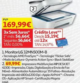 Oferta de HP - Impressora  Multifunções Deskjet 4130E por 69,99€ em Auchan