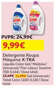 Oferta de X-Tra - Detergente Roupa Máquina por 9,99€ em Auchan