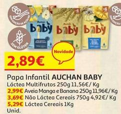 Oferta de Auchan Baby - Papa Infantil  por 2,89€ em Auchan