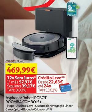 Oferta de  Irobot - Aspirador Robot Roomba Combo I5+ por 469,99€ em Auchan