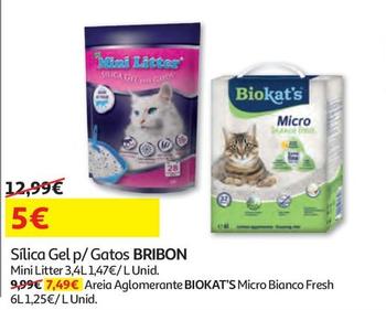 Oferta de Bribon - Sílica Gel P/Gatos  por 5€ em Auchan