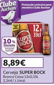 Oferta de Super Bock - Cerveja  por 8,89€ em Auchan