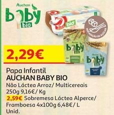 Oferta de Auchan Baby Bio - Papa Infantil  por 2,29€ em Auchan