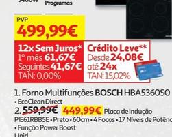 Oferta de Bosch - Placa De Indução  PIE61RBB5E por 449,99€ em Auchan