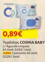 Oferta de Cosmia Baby - Toalhitas por 0,89€ em Auchan