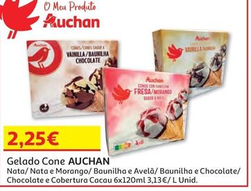 Oferta de Auchan - Gelado Cone por 2,25€ em Auchan