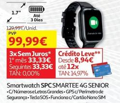 Oferta de SPC - Smartwacth Smartee 4G Senior por 99,99€ em Auchan