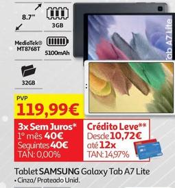 Oferta de Samsung - Tablet Galaxy Tab A7 Lite  por 119,99€ em Auchan