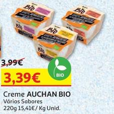 Oferta de Auchan - Creme Bio por 3,39€ em Auchan
