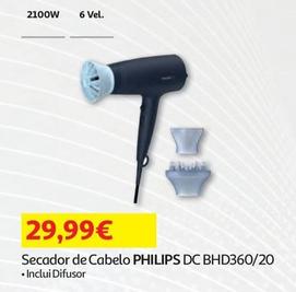 Oferta de Philips - Secador De Cabelo DC BHD360/20 por 29,99€ em Auchan
