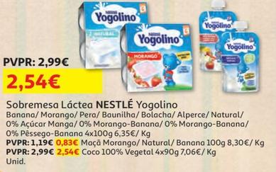 Oferta de Nestlé - Sobremesa Láctea Yogolino por 2,54€ em Auchan