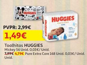 Oferta de Huggies - Toalhitas  por 1,49€ em Auchan