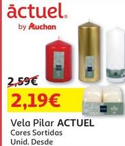 Oferta de Actuel - Vela Pilar  por 2,19€ em Auchan