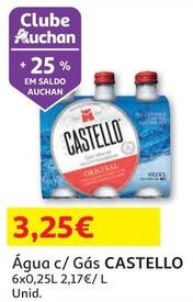 Oferta de Castello - Agua C/ Gás  por 3,25€ em Auchan