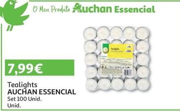 Oferta de Auchan Essencial - Tealights  por 7,99€ em Auchan