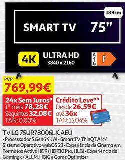 Oferta de LG - Tv 75UR78006LK.AEU por 769,99€ em Auchan