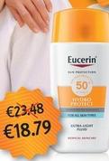 Oferta de Eucerin - Fluido Sun Hydro Protect Fps50+ 50Ml por 18,79€ em Auchan