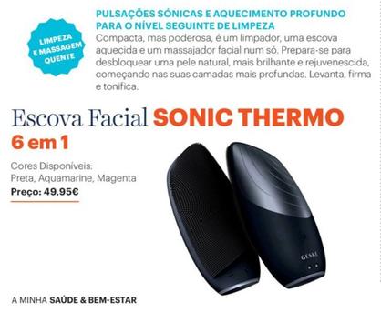 Oferta de Escova Facial Geske Thermo 6Em1 Preta por 49,95€ em Auchan