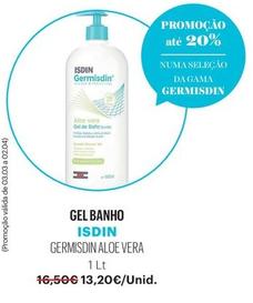 Oferta de Isdin - Gel Banho Germisdin Aloe Vera 1L por 13,2€ em Auchan