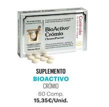 Oferta de Bioactivo - Suplemento Cromio 60 Comprimidos por 15,35€ em Auchan