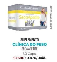 Oferta de Clinica Do Peso - Suplemento Secaapetite 60Caps por 10,87€ em Auchan