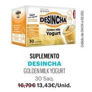 Oferta de Desincha - Suplemento Golden Milk Yogurt 30Saq por 13,43€ em Auchan