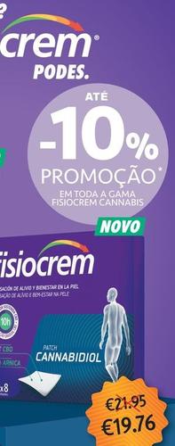 Oferta de Fisiocrem - Ate -10% Promocao Em Toda A Gama Fisiocrem Cannabis por 19,76€ em Auchan