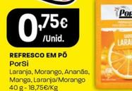 Oferta de Porsi - Refresco Em Pó por 0,75€ em Intermarché