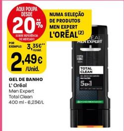 Oferta de L'oréal - Gel De Banho por 2,49€ em Intermarché