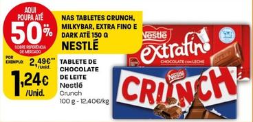 Oferta de Nestlé - Tablete De Chocolate De Leite por 1,24€ em Intermarché