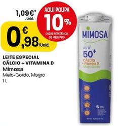 Oferta de Mimosa - Leite Especial Calcio + Vitamina D por 0,98€ em Intermarché