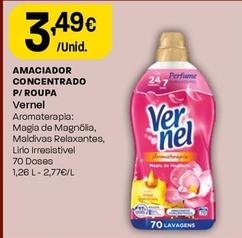 Oferta de Vernel - Amaciador Concentrado P/ Roupa por 3,49€ em Intermarché