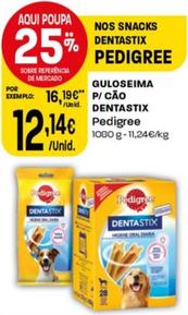 Oferta de Pedigree -  Guloseima P/Cao Dentastix  por 12,14€ em Intermarché