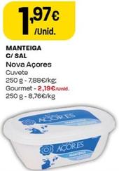 Oferta de Nova Açores - Manteiga C/ Sal por 1,97€ em Intermarché
