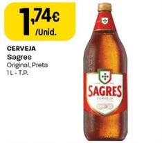 Oferta de Sagres - Cerveja por 1,74€ em Intermarché