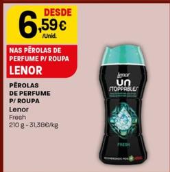 Oferta de Lenor - Pérolas De Perfume P/ Roupa por 6,59€ em Intermarché