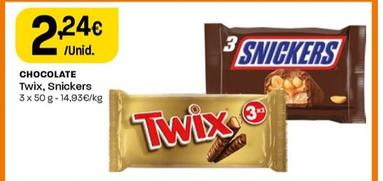 Oferta de Twix - Chocolate por 2,24€ em Intermarché
