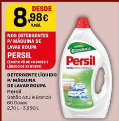 Oferta de Persil - Detergente Líquido P/ Máquina De Lavar Roupa por 8,98€ em Intermarché