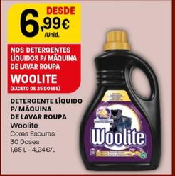 Oferta de Woolite - Detergente Líquido P/máquina De Lavar Roupa por 6,99€ em Intermarché