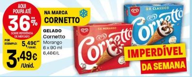 Oferta de Cornetto Gelado por 3,49€ em Intermarché